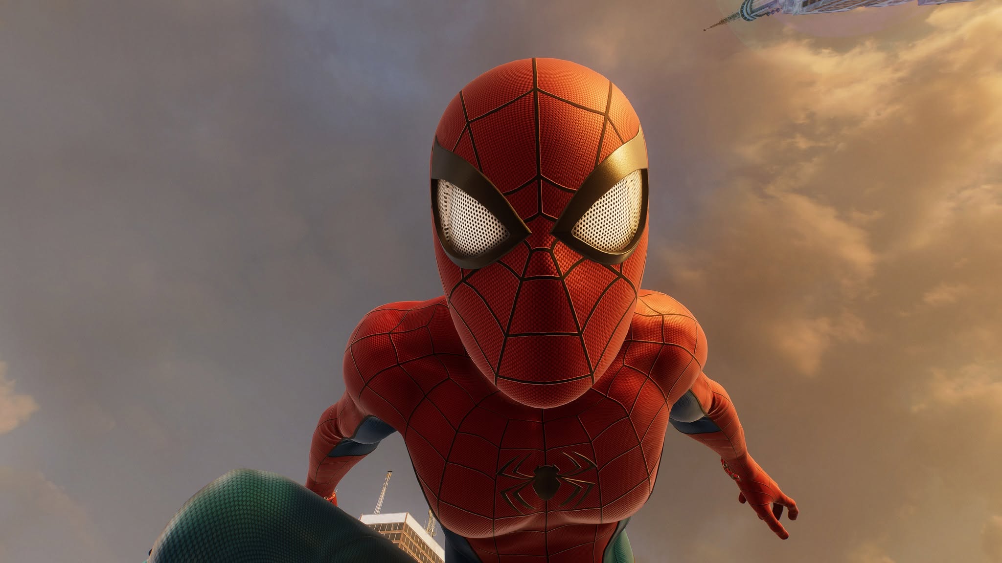 PS5 Spider-Man gameplay capture: close-up portrait